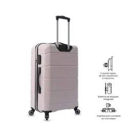 TOTTO - Maleta de Viaje Mediana 360 Rayatta Rosada