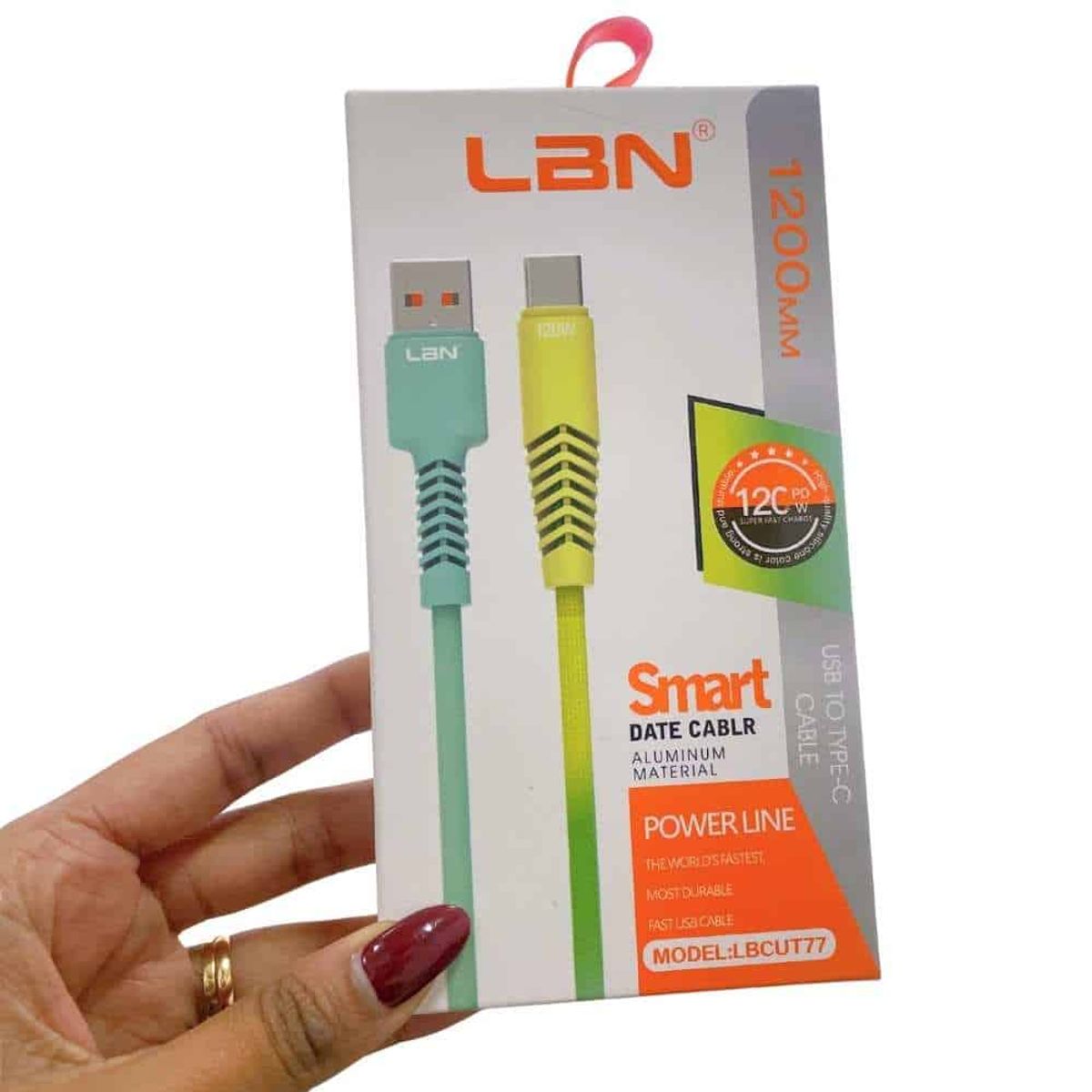 LBN - Cable LBN Tipo USB-C LBCUT77 Colores Surtidos