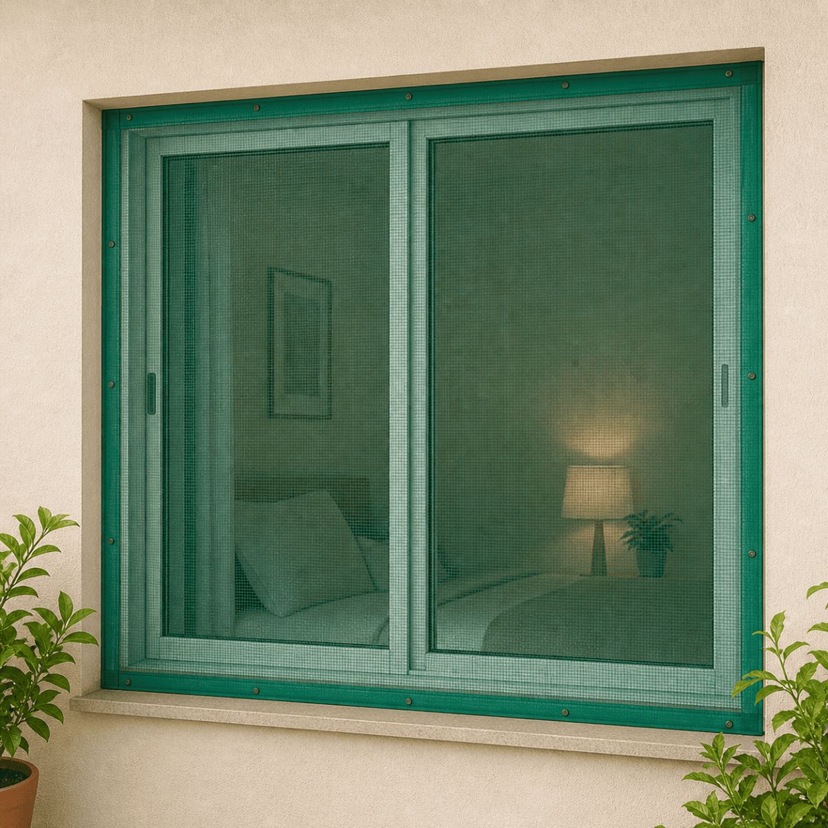 GENERICO - Malla mosquitera 1.20x4 mt fibra de vidrio verde CERRAM