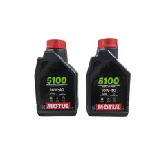 MOTUL - Pack 2L Aceite De Moto 10w 40 5100 Semi - Sintetico 4T