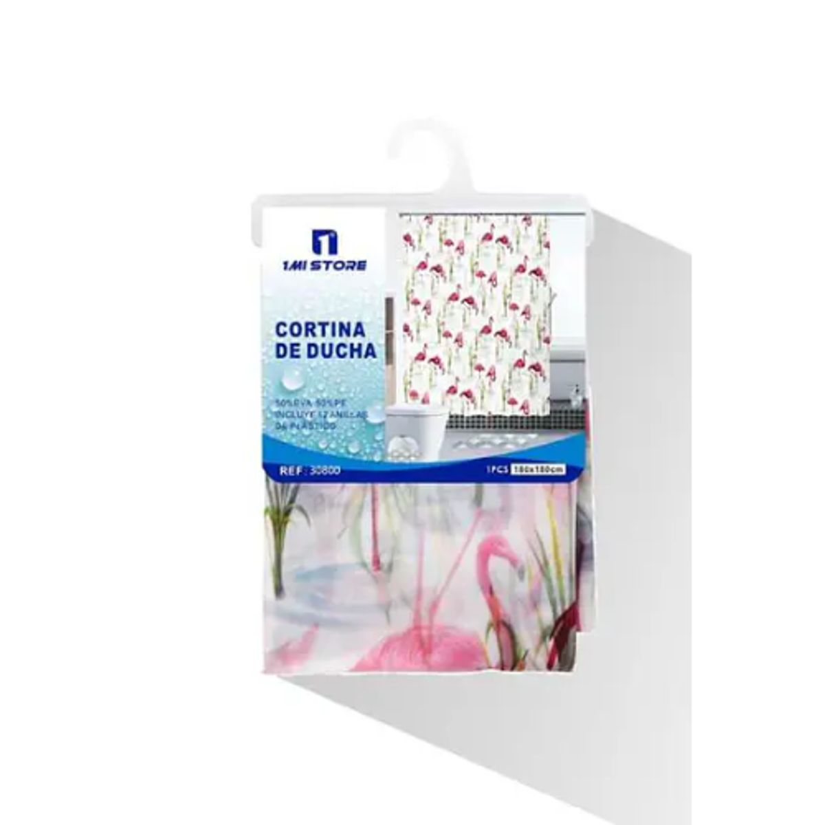 GENERICO - Cortina de Baño Anti-Hongos Impermeable - Diseño Elegante y Duradero