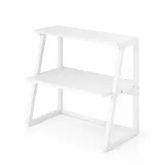 SOHOGAR - Soporte para impresoras 2 Niveles MDF blanco