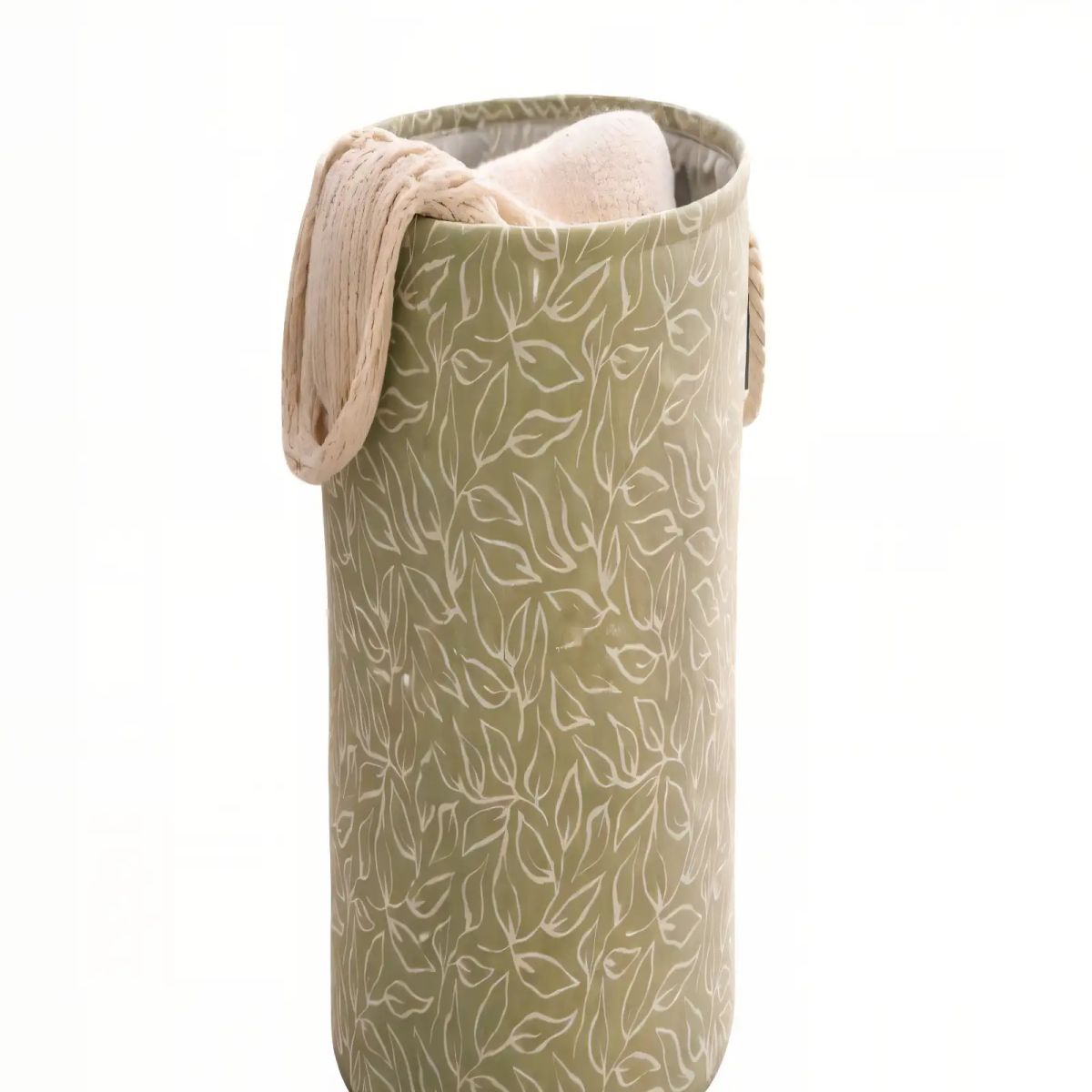 GENERICO - CESTA DE ROPA 40CMX50CM COLOR VERDE