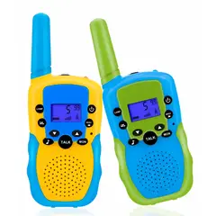 GENERICO - Set 2 Radios Walkie Talkie Niños 3km Rango 22 Canal Linterna