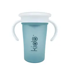 KIDO - VASO 360 ANTIDERRAME CON ASAS AZUL TODDLER 280 ML