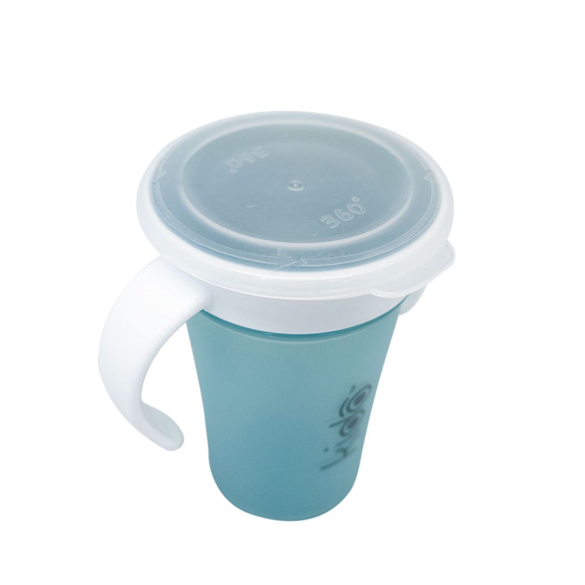 KIDO - VASO 360 ANTIDERRAME CON ASAS AZUL TODDLER 280 ML KIDO