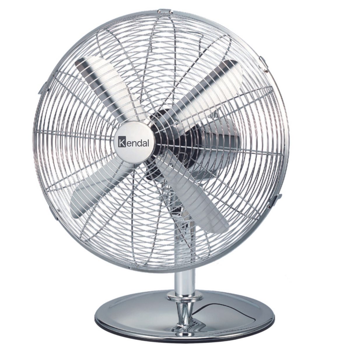 KENDAL - Ventilador de Mesa Kendal 16 Pulgadas Metal Cromado ZF-1616D-II