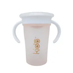 KIDO - VASO 360 ANTIDERRAME CON ASAS AMARILLO TODDLER 280 ML