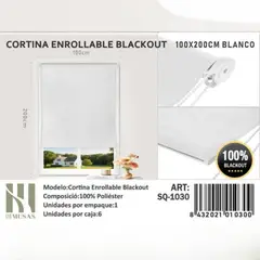 GENERICO - Cortina Roller Blackout100X200Cm