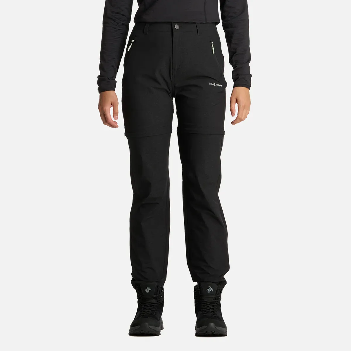 HAKA HONU - Pantalón Mujer Desmontalo Negro Haka Honu