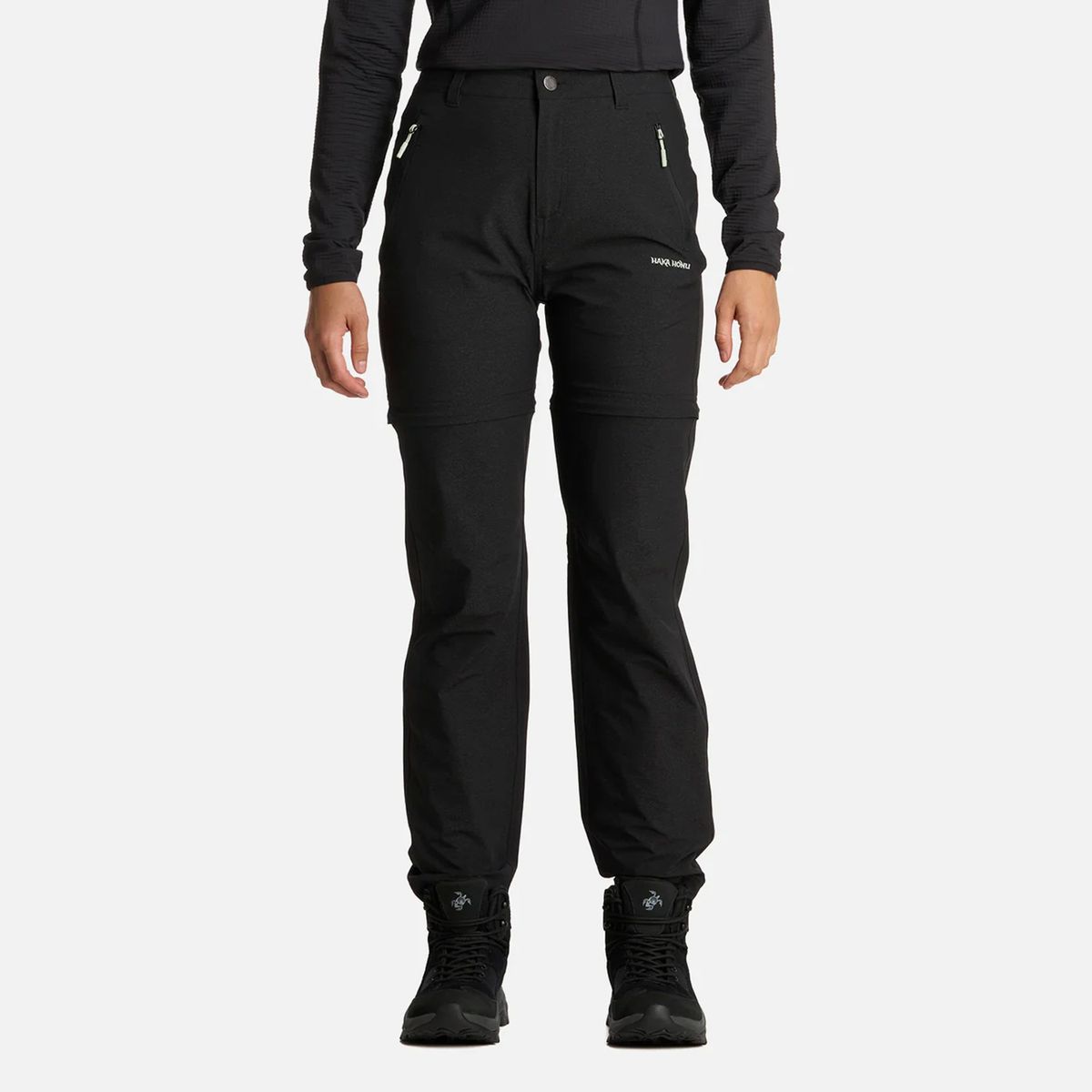 HAKA HONU - Pantalón Mujer Desmontalo Negro Haka Honu