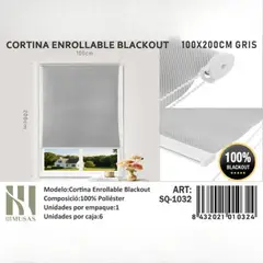 GENERICO - Cortina Roller Blackout100X200Cm