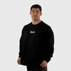 KONKO ACTIVE - Polera Premium Cotton Manga Larga Negro Hombre Konko