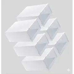 GENERICO - Pack 6 Cajas Organizadoras de Zapatos Apilables Color Blanco