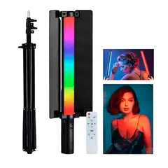 GENERICO - Lámpara Led Rgb De Fotografía Portátil Con Tripode Y Control