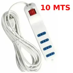 GENERICO - Zapatilla Eléctrica Alargador 10 Metros Extensión
