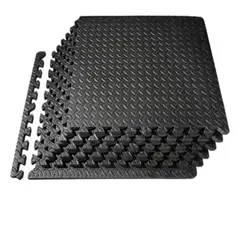 GENERICO - Piso Goma Eva Alfombra Deportiva Gimansio 12mm 60x60cm X8un BELUG