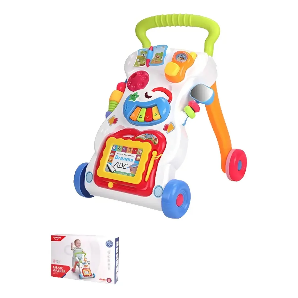 GENERICO - Andador Para Bebe Musical Caminador Juguetes Interactivos Color Blanco BELUG
