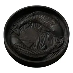 GENERICO - Bandeja Decorativa Peces Koi negro