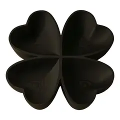 GENERICO - Bandeja Decorativa Trébol De 4 Hojas negro