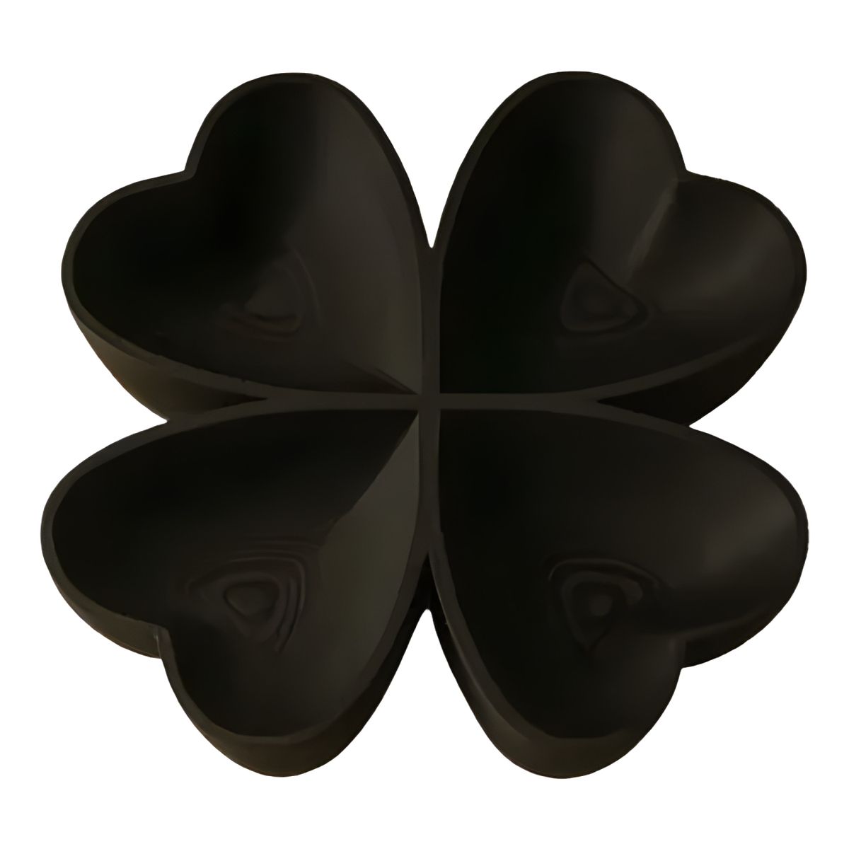 GENERICO - Bandeja Decorativa Trébol De 4 Hojas negro