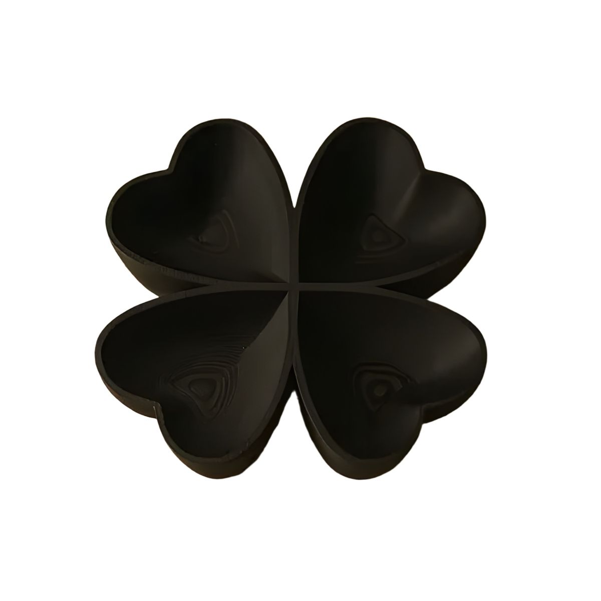 GENERICO - Bandeja Decorativa Trébol De 4 Hojas negro