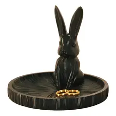 GENERICO - Bandeja Decorativa Conejo negro noir