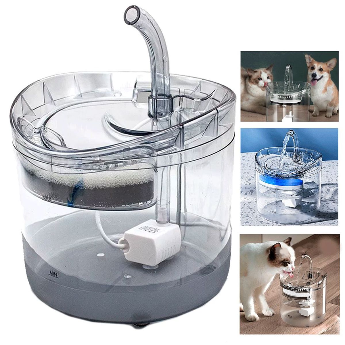 GENERICO - Bebedero De Agua Para Gatos Y Perros Bebedero