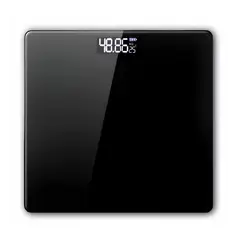 DBLUE - Pesa Digital Personal De Vidrio Azul Hasta 180 Kg