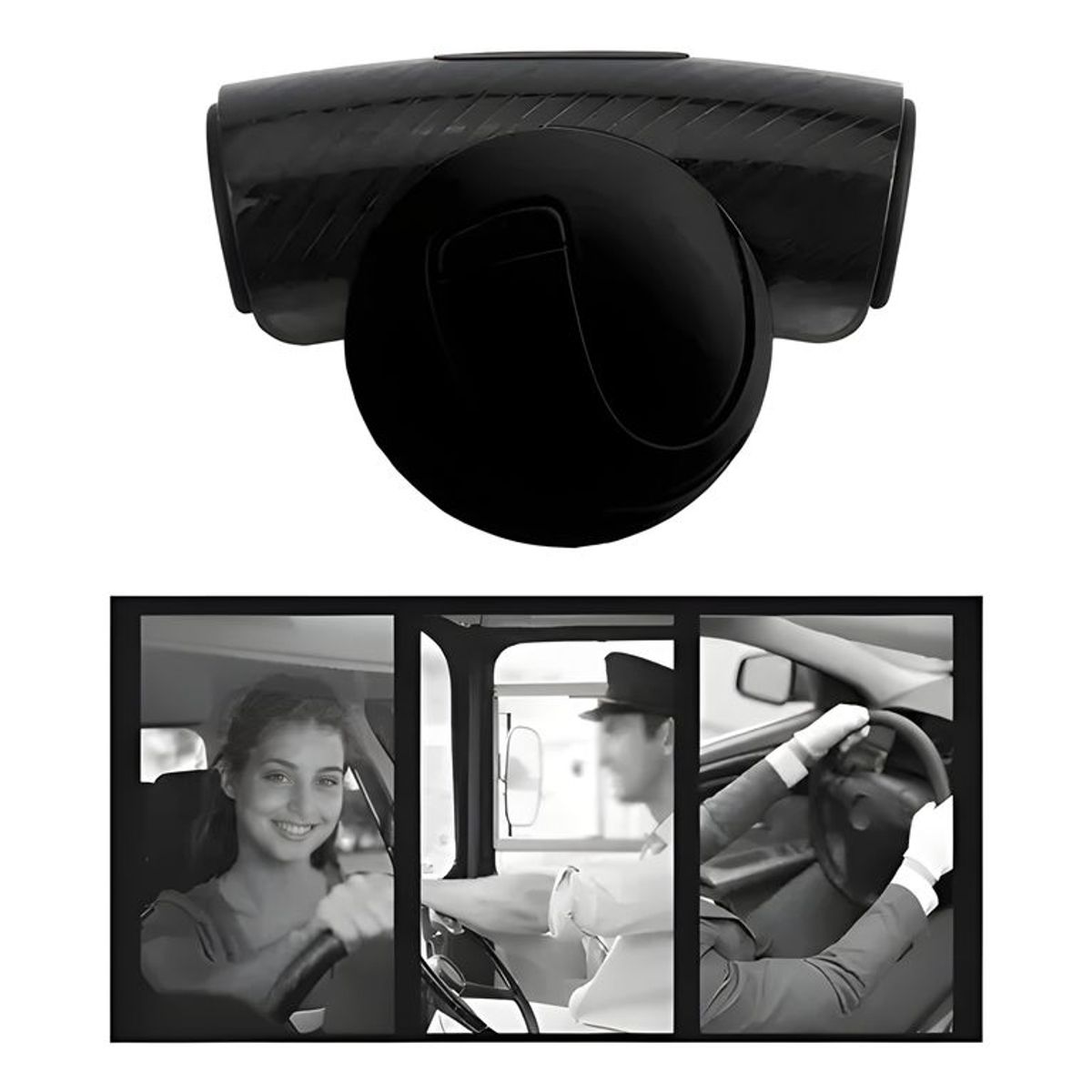 GENERICO - Perilla Giratoria Universal Para Volante negro 9