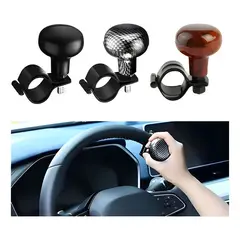 GENERICO - Perilla Giratoria Universal Para Volante negro 6