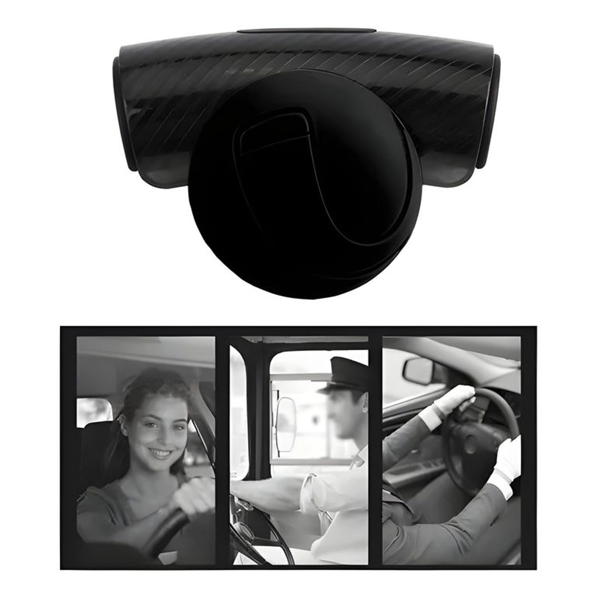 GENERICO - Perilla Giratoria Universal Para Volante negro 10