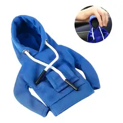 GENERICO - Cubre Pomo Y Palanca De Cambio Felpa azul 10