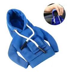 GENERICO - Cubre Pomo Y Palanca De Cambio Felpa azul 11
