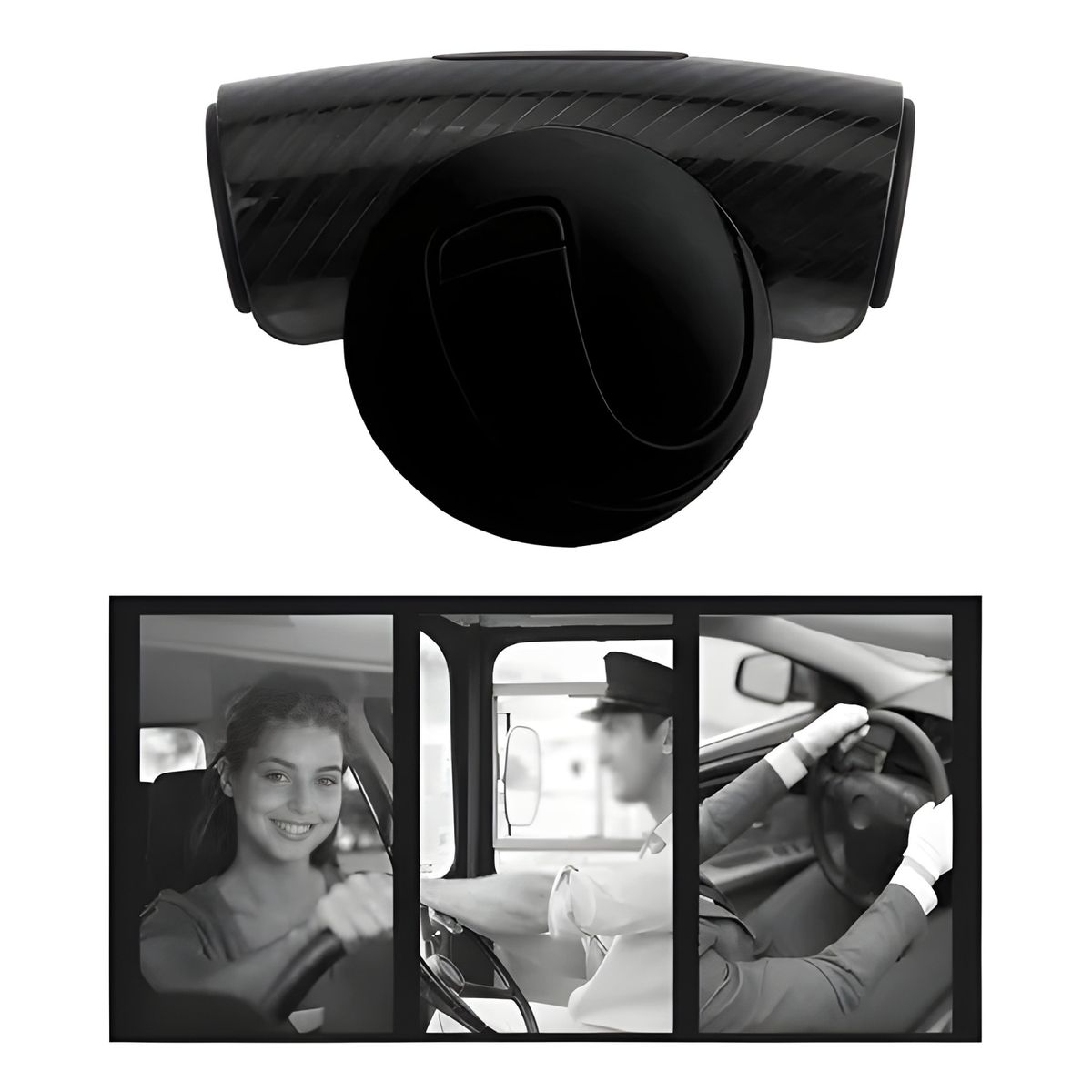 GENERICO - Perilla Giratoria Universal Para Volante negro 10