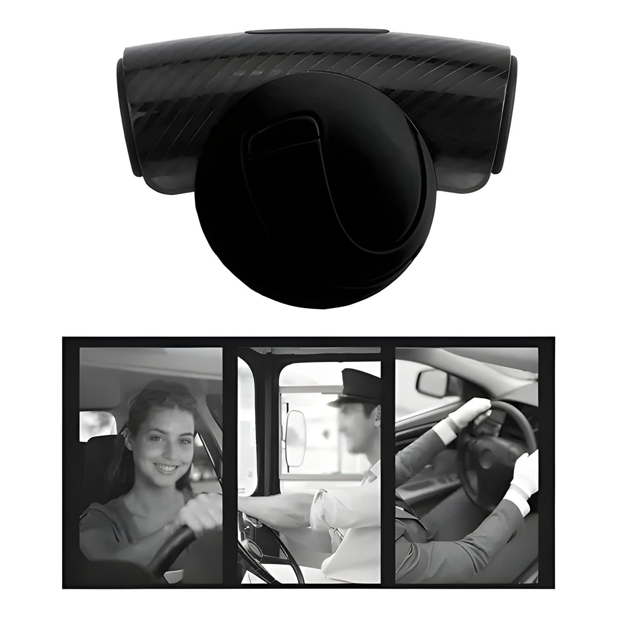 GENERICO - Perilla Giratoria Universal Para Volante negro 18