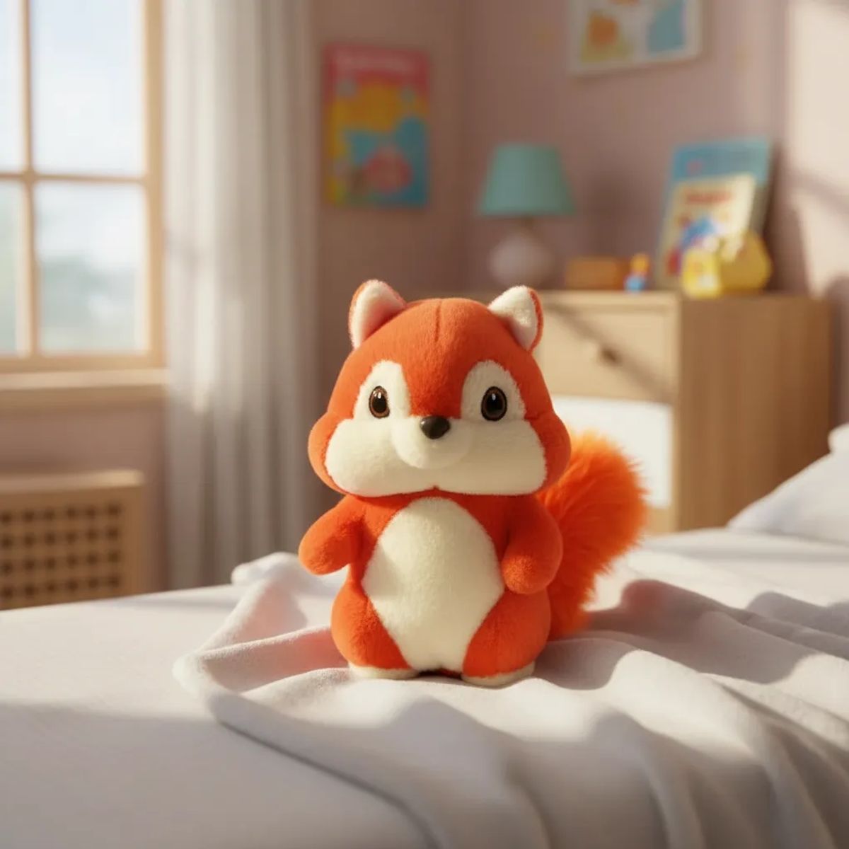 GENERICO - Peluche Ardilla Suave Kawaii 25cm