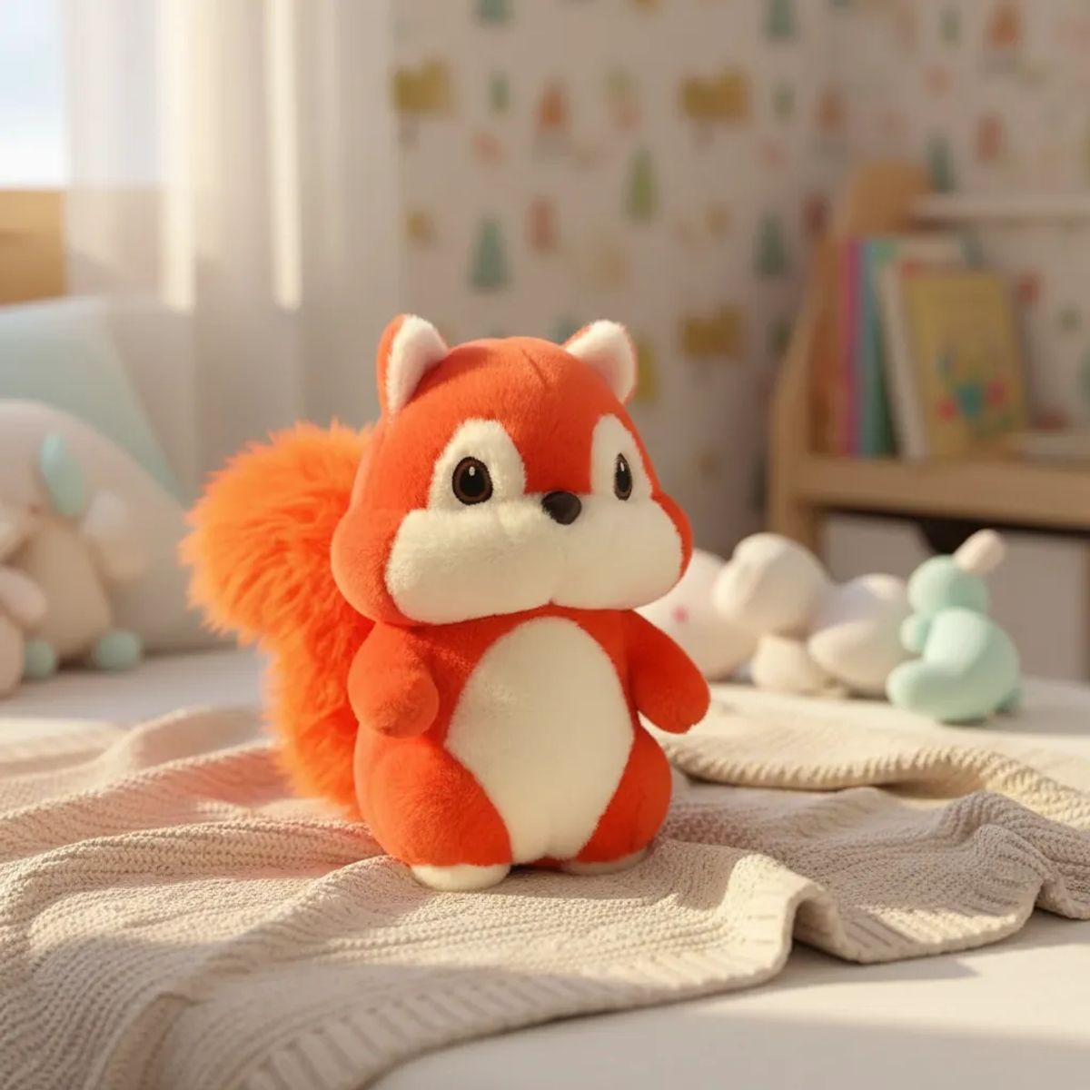 GENERICO - Peluche Ardilla Suave Kawaii 25cm