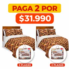 DORAL - Pack de 2 Plumón Sherpa de 2 plazas – Mashini 220x240 cm (UNICO MODELO)