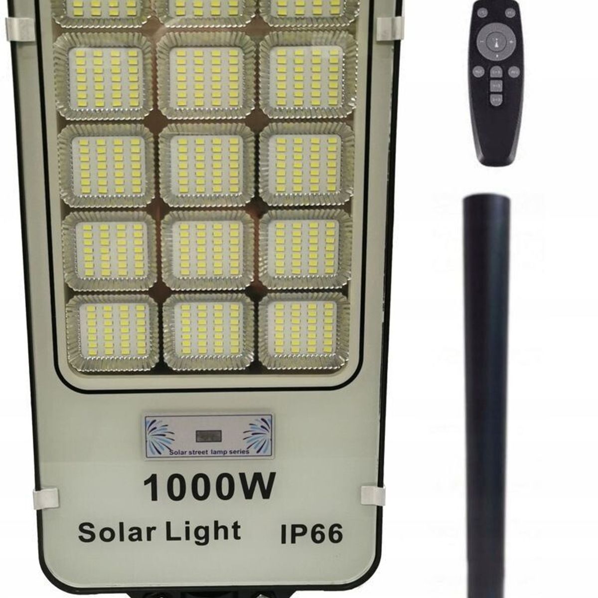 GENERICO - X2 Focos Solares Alta Potencia 1000w Exterior Con Poste
