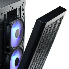 COOLER MASTER - Gabinete Gamer Elite 502, Mid Tower, 4 Ventiladores ARGB, USB-C, Negro