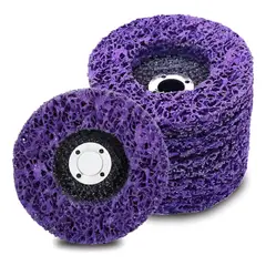 GENERICO - Disco Pulir Removedor Pintura Oxido 115mm Esmeril 5pcs Violeta BELUG
