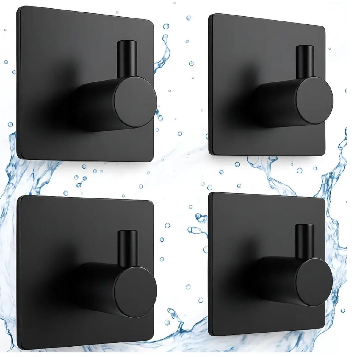 GENERICO - 4pcs Ganchos De Baño Para Pared Acero Inoxidable Labg