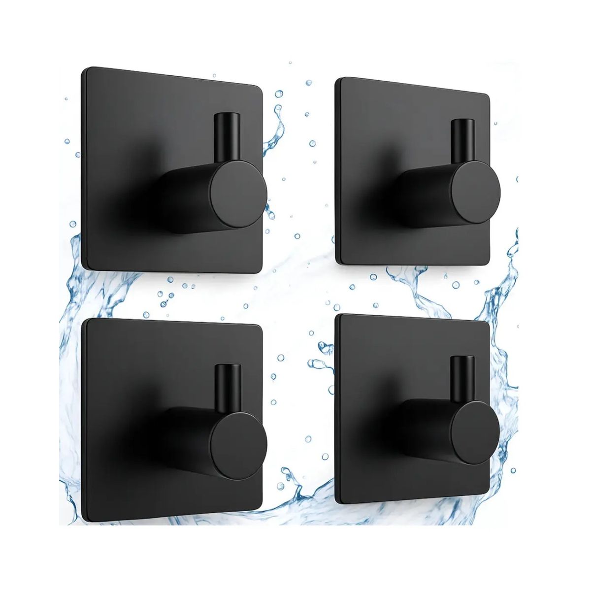 GENERICO - 4pcs Ganchos De Baño Para Pared Acero Inoxidable Labg
