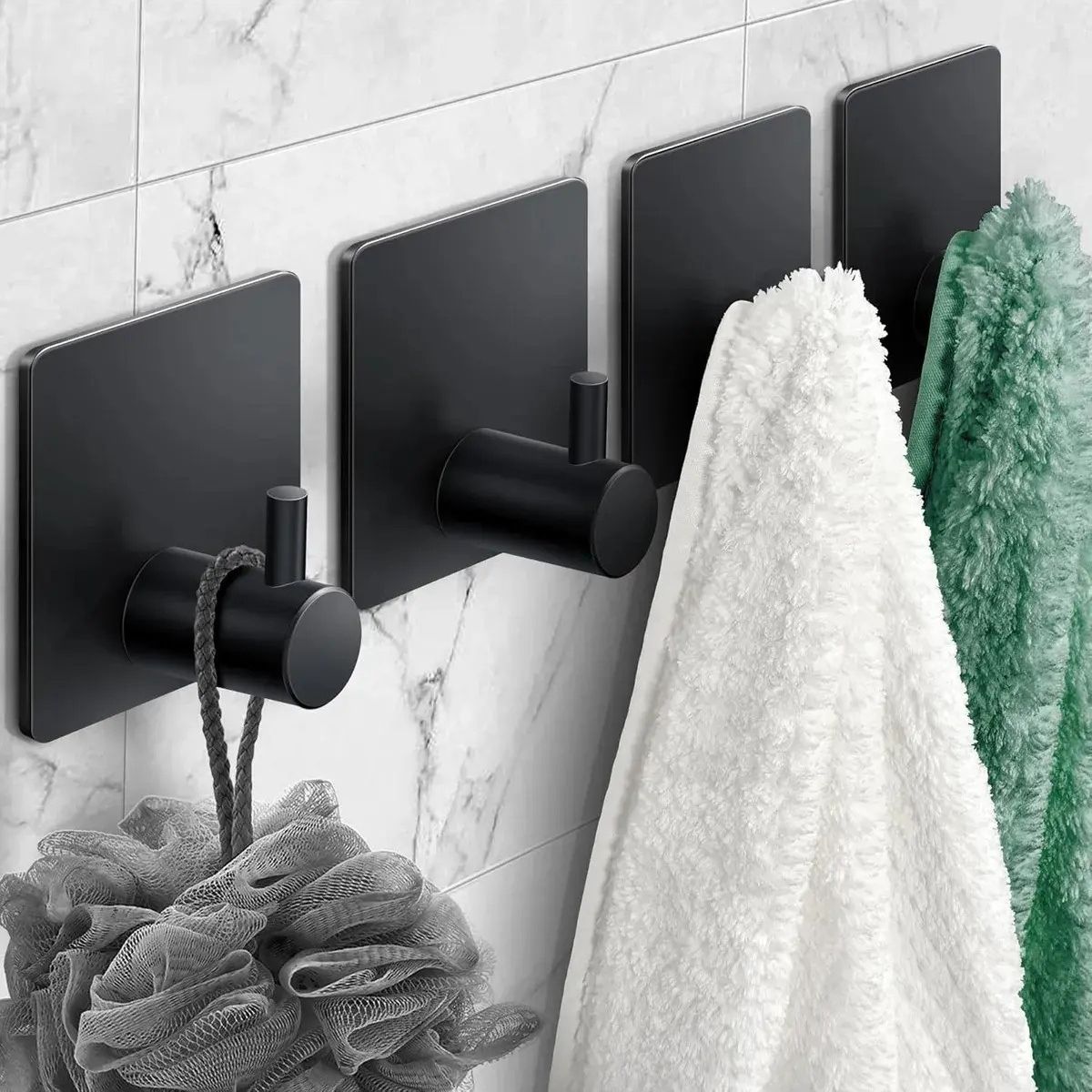 GENERICO - 4pcs Ganchos De Baño Para Pared Acero Inoxidable Labg