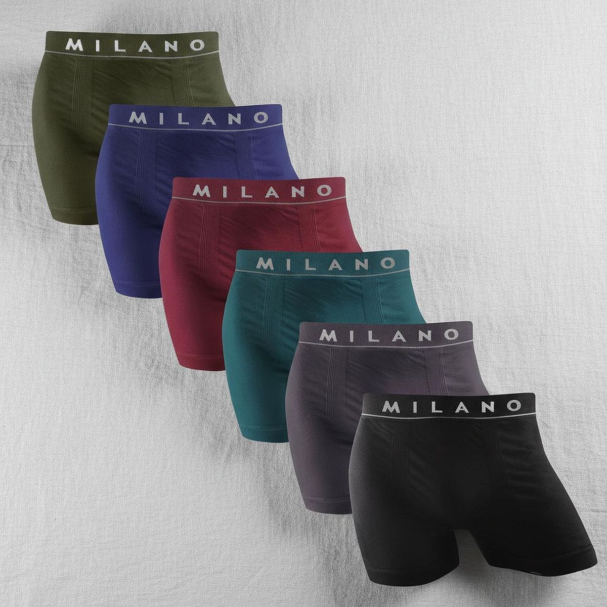 FORZA - Boxer Milano Sin Costura Adulto 6 Unidades