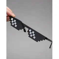 GENERICO - Gafas De Sol Lentes De 8 Bits Píxeles Meme Thug Life