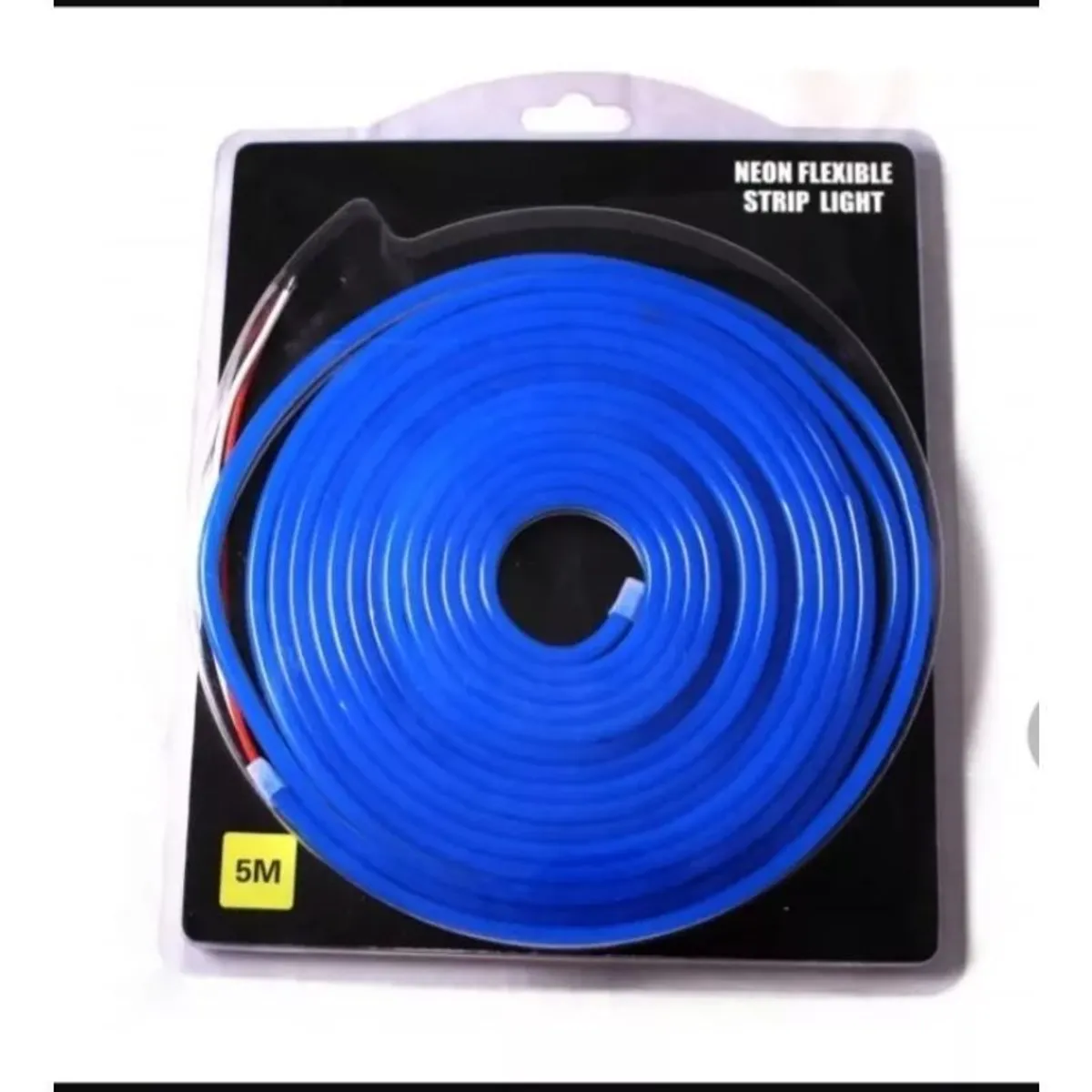 GENERICO - Cinta Led Neon Luz 5 Metros Flexibletransformador 12v AZUL