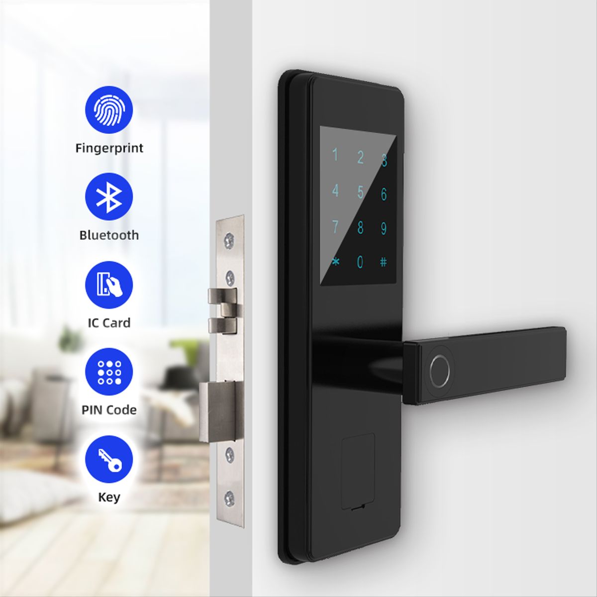 VIPA - Cerradura Digital Bluetooth D610 Cerrojo Doble - Cierre Derecha