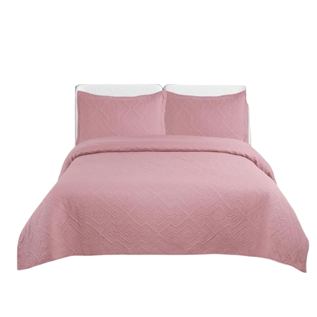 GENERICO - Cubrecama Quilt De Verano Unicolor Tf King